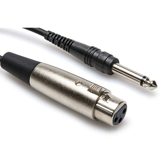 Hosa Unbalanced Interconnect, XLR3F to 1/4 in TS, 15 ft