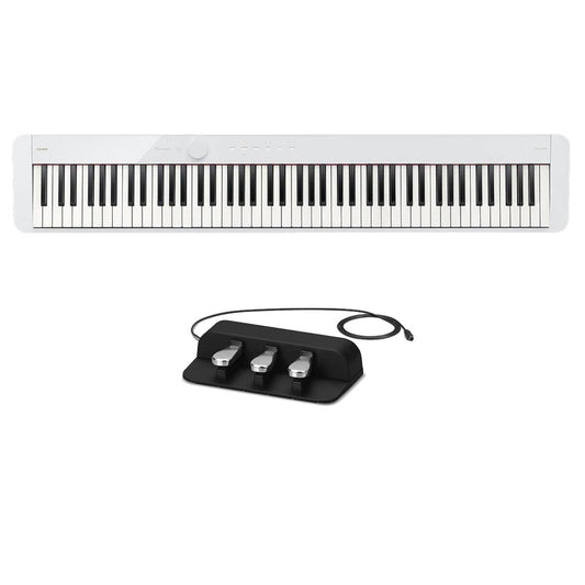 Casio Privia PX-S1100 Digital Piano White W/ SP34 Tri-Pedap