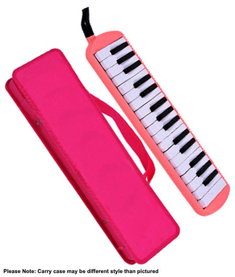 QM Musical 32-Key Melodica in Pink with Bag