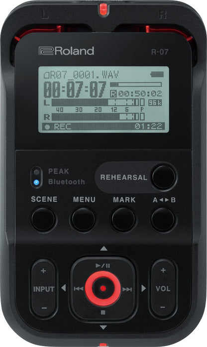 ROLAND R-07 (BK) Portable Audio Recorder - High-Resolution Sound, One-Touch Scene Memory, Hybrid Limiting, Ultra-Portable Design — view 2