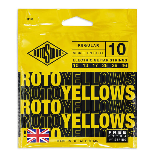 Rotosound Roto Yellows Regular Electric Guitar String Set R10
