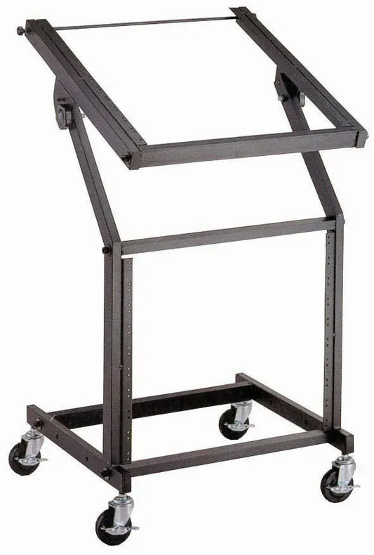 AMS R106 19" 21-Space Rack Stand with Adjustable Angled Top