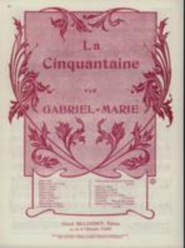 Gabriel-Marie - La Cinquantaine Cello/Piano (Softcover Book)