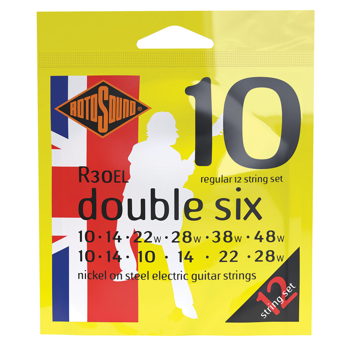 Rotosound Roto 12 String Electric Guitar Strings Set 10-48 [R30EL]
