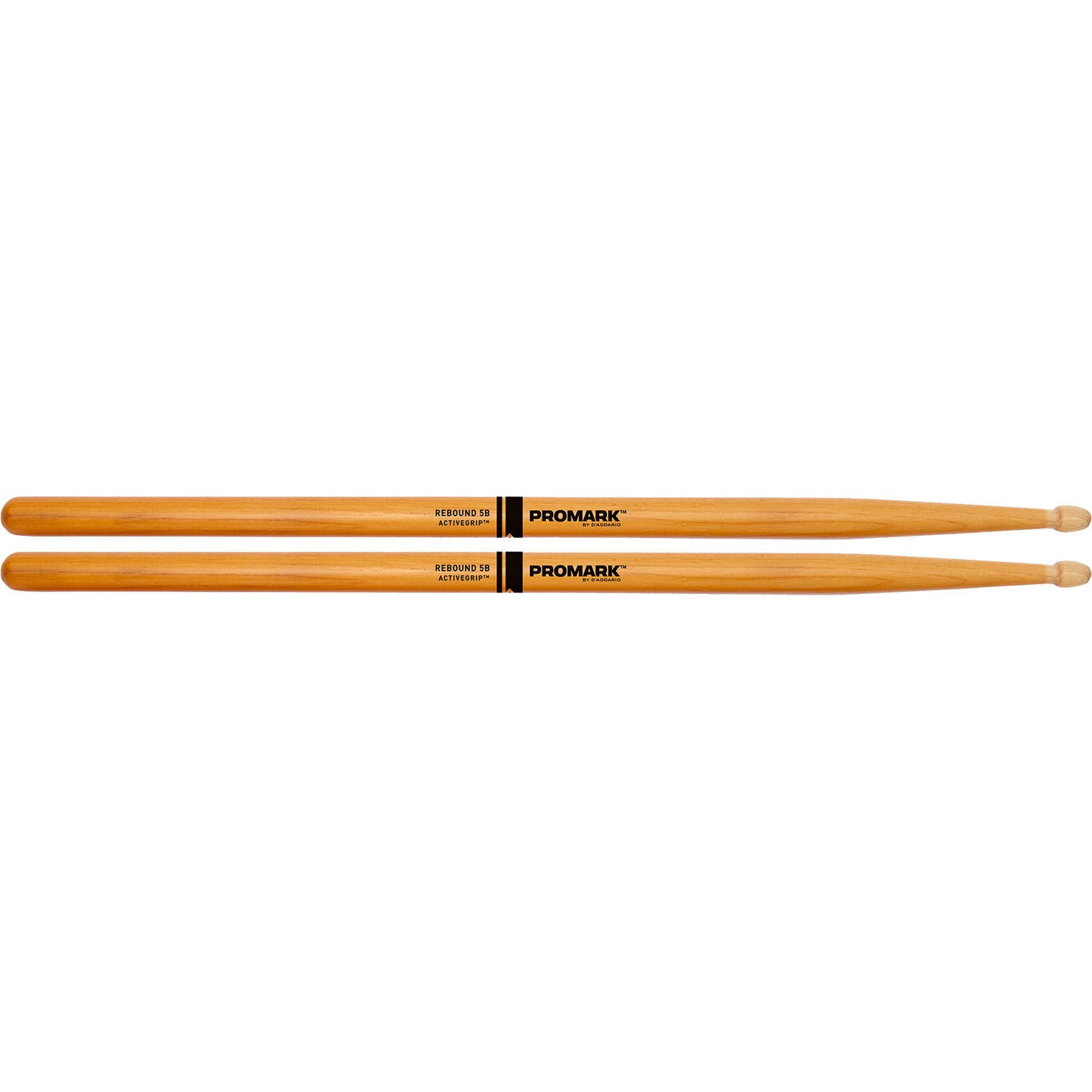 Promark Rebound 5B ActiveGrip Clear Wood Tip Drumsticks