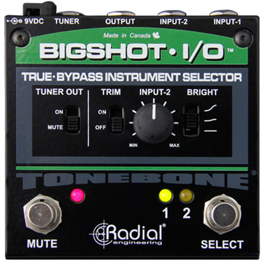 Radial BIGSHOT I/O - True Bypass Instrument Selector