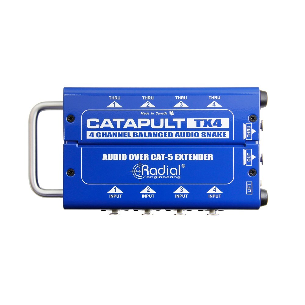 Radial CATAPULT TX4 - 4ch transmitter with balanced i/o uses shielded cat-5