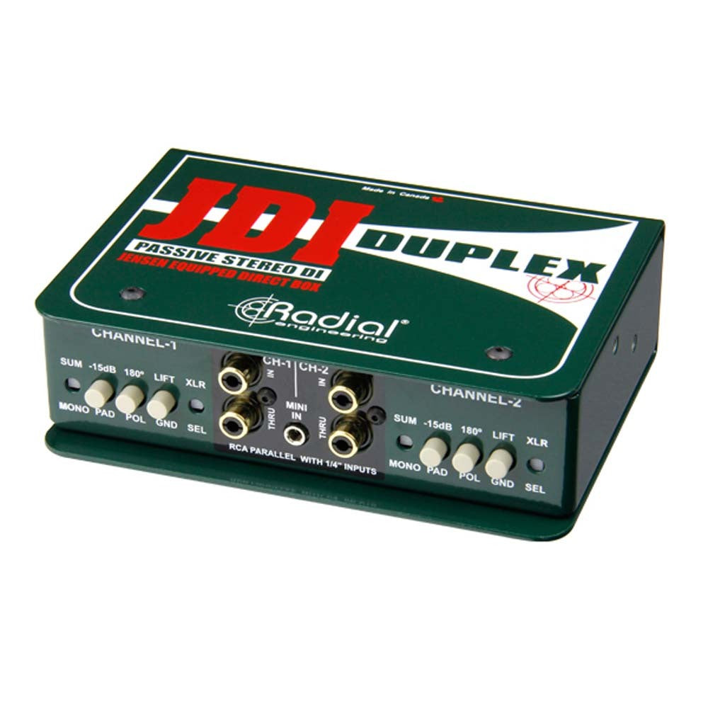 Passive 2 channel DI for stereo keyboards with Jensen transformers