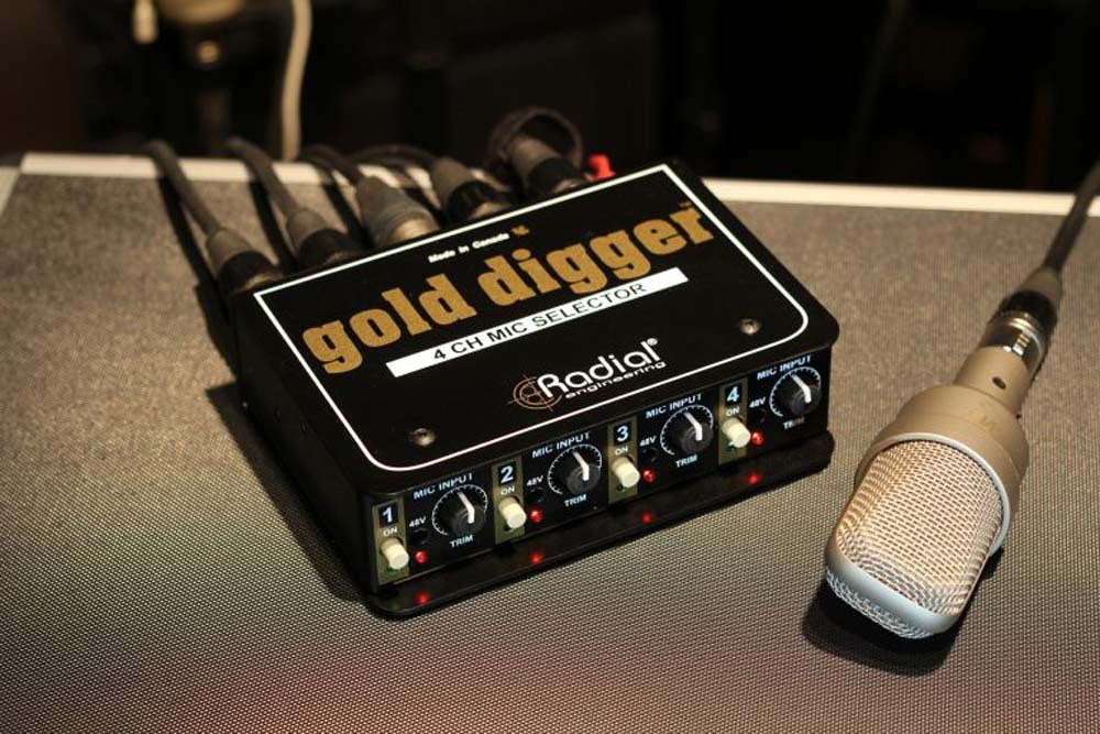Radial Gold Digger 4-Channel Mic Selector — view 2