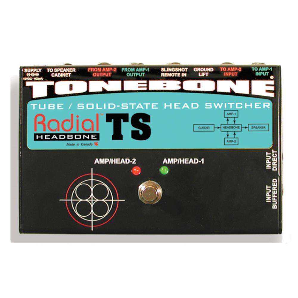 Radial HEADBONE TS - Amp switcher for 1 tube and 1 solid state amp