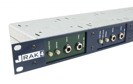 Rack adaptor shelf for up to 4 Radial JDIs & J48s, is 1RUs high