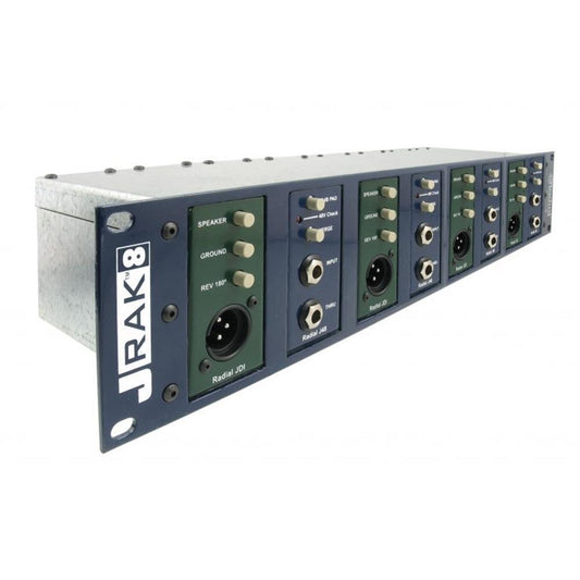 Radial J-RAK8 - 2RU Rack Adapter Shelf for up to 8 JDI's J48'S