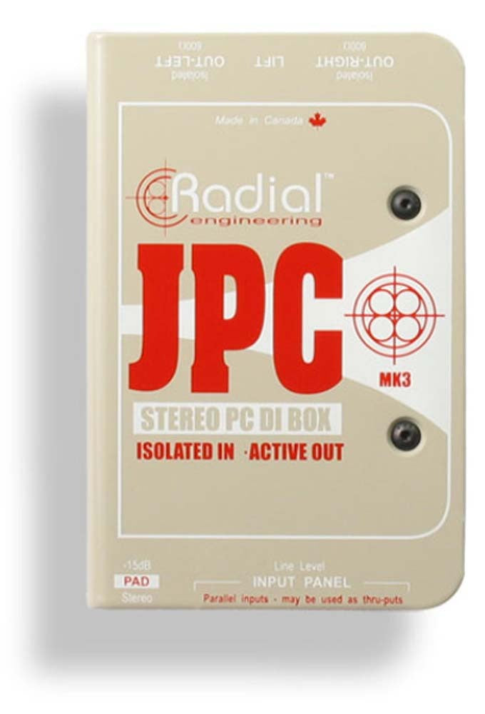 Radial JPC - Active stereo PC direct box for sound cards & consumer electronics — view 2
