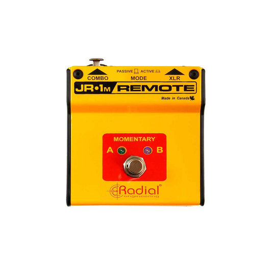Radial JR1-M Momentary footswith with active (LED) or passive circuit selector