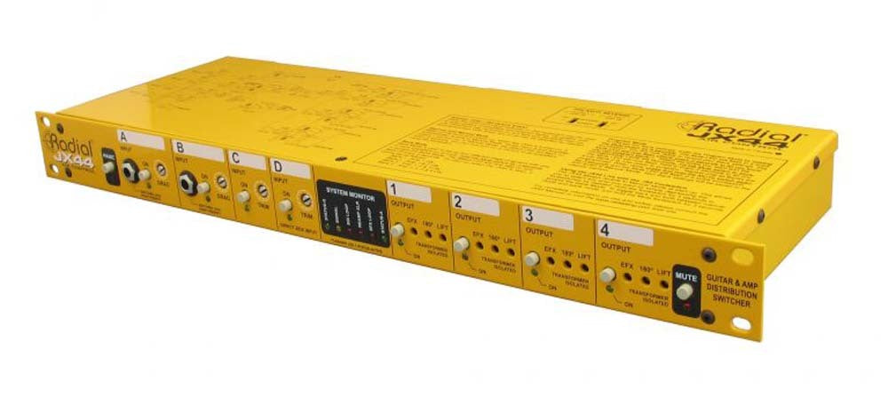 Radial JX44 - Active class-A guitar distro system 4-in 4-out with and PSU included — view 2