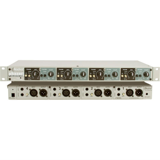 Radial PHAZERBANK - 4 channel phase adjustment tool single space 19" rackmount for touring
