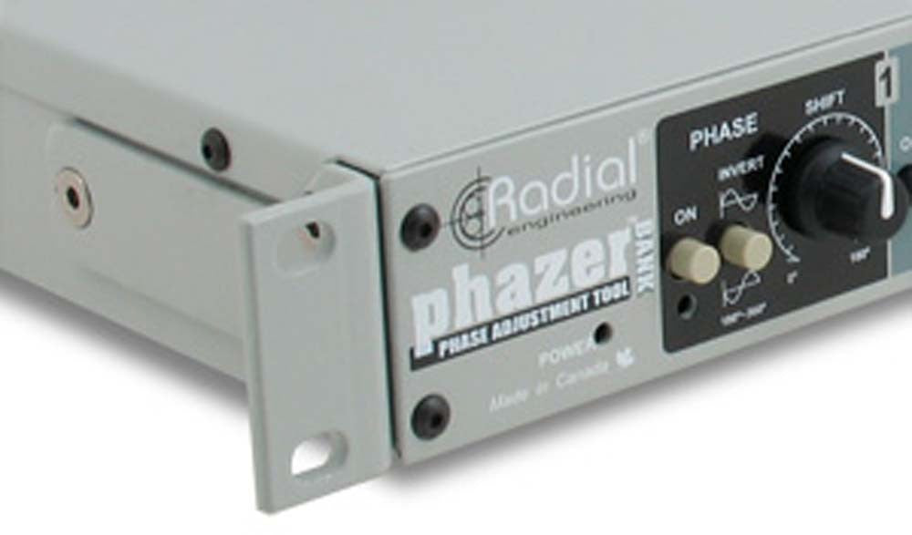 Radial PHAZERBANK - 4 channel phase adjustment tool single space 19" rackmount for touring — view 2