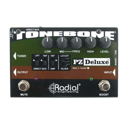 Radial PZ DELUXE - Acoustic Instrument preamp w/parametric EQ and built-in Radial DI — view 3