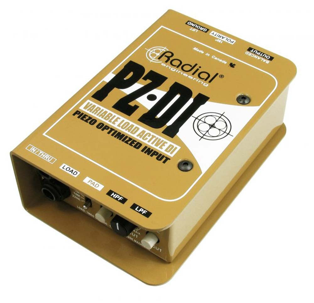 Active +48V Phantom Powered Piezo Pickup Optimized Direct Box