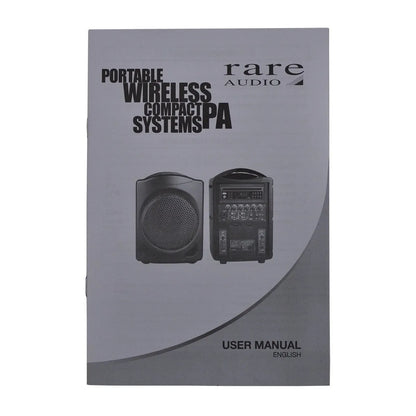 Rare Audio RA-RB-80 80 Watt Portable Rechargeable PA System with MP3 Player, FM Tuner, Remote, and Accessories — view 5