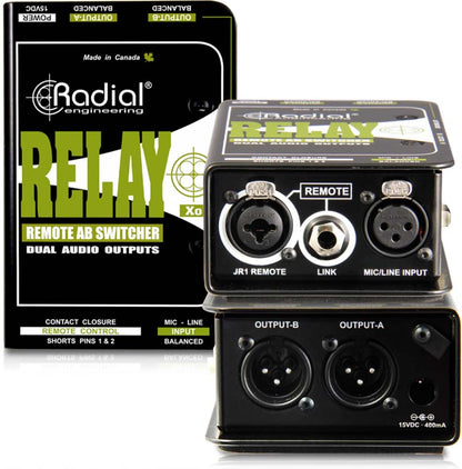 Radial RELAY XO - Balanced AB wireless signal router may be remotely controlled — view 2
