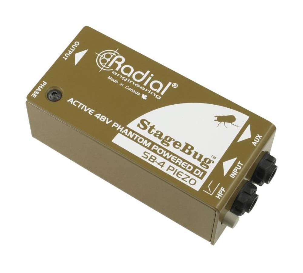 Radial SB-4 - Compact active DI for piezo pickups low-cut filter 48V phantom — view 2