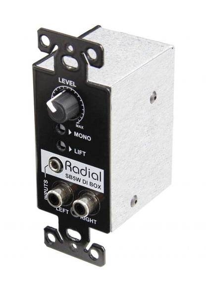 Radial SB5W - Wall-mount stereo DI passive fits in single gang receptacle — view 2