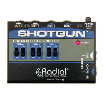 Radial ShotGun Stereo 4 channel amp driver — view 3