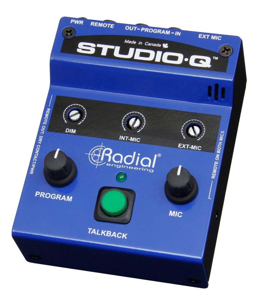 Radial STUDIO-Q - Studio talkback interface with built-in mic external mic input and program input — view 2