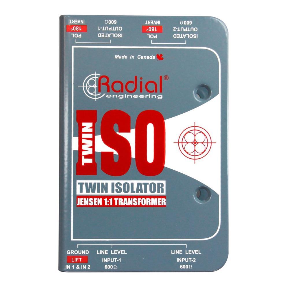 Radial TWIN-ISO - Line level isolator passive 2 ch balanced with high performance transformers