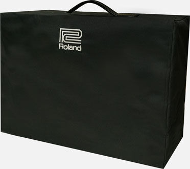 ROLAND RAC-JC40 Jazz Chorus 40 Amp Cover - Durable Polyester Protection for JC-40 Combo Amp, Black with White Embroidery