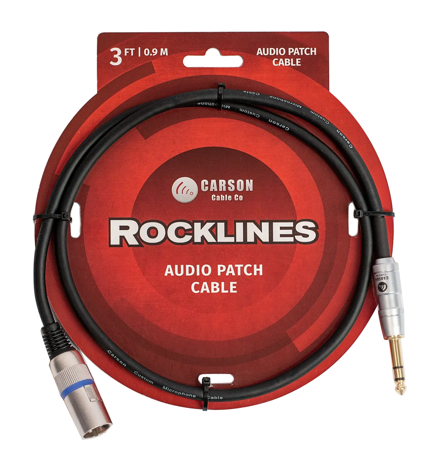 Carson Cable Co Carson Rocklines 3 ft Audio Patch Cable