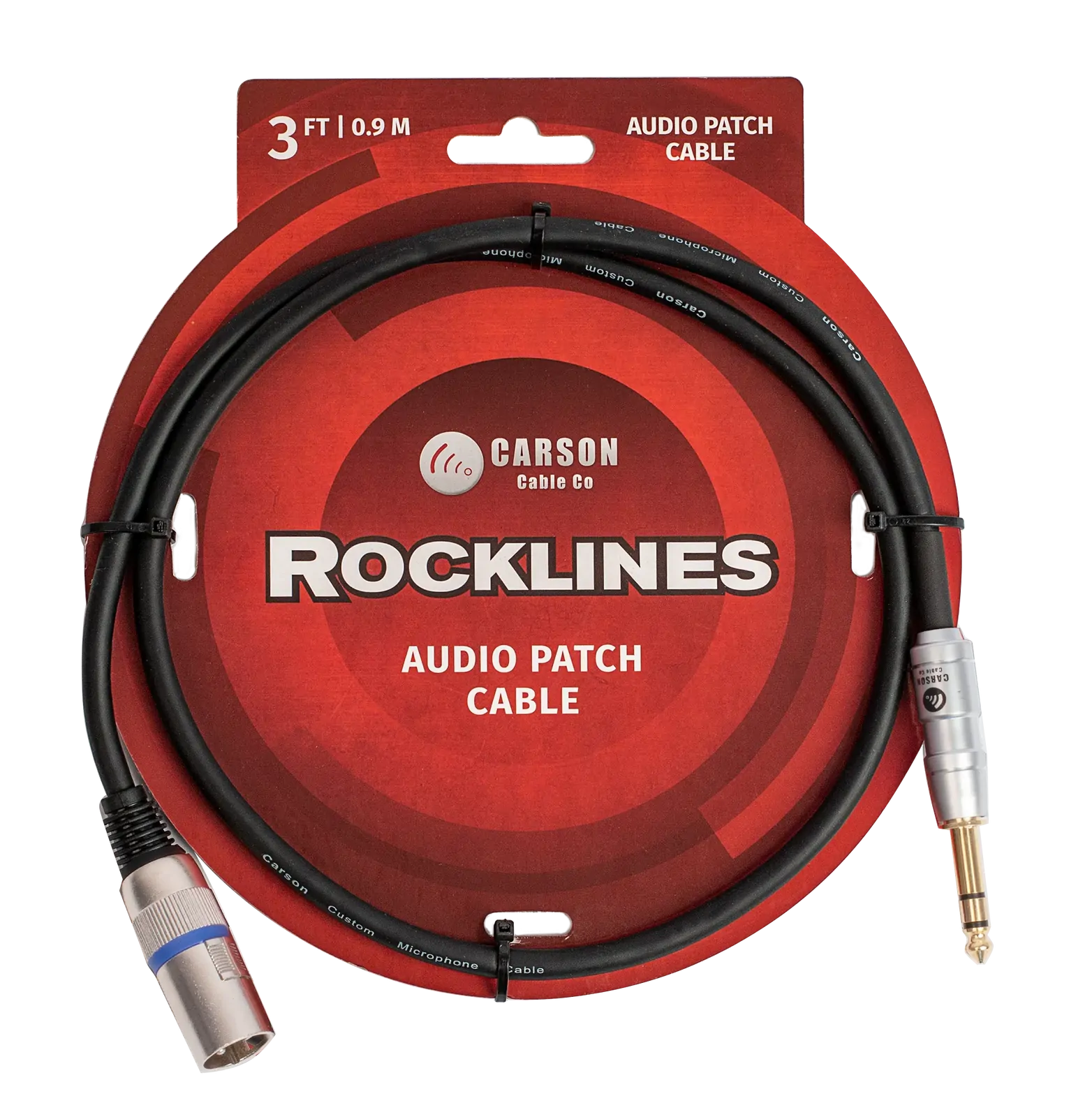 Carson Cable Co Carson Rocklines 3 ft Audio Patch Cable