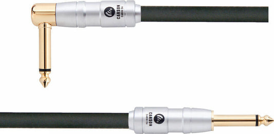 CARSON Rocklines 1 Foot Patch Lead  Straight / Right Plugs Heavy Duty Cable