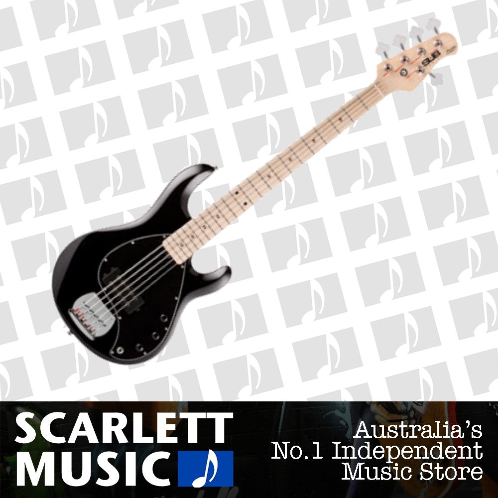 Sterling by MusicMan Ray 5 Electric Bass Gloss Black — view 2