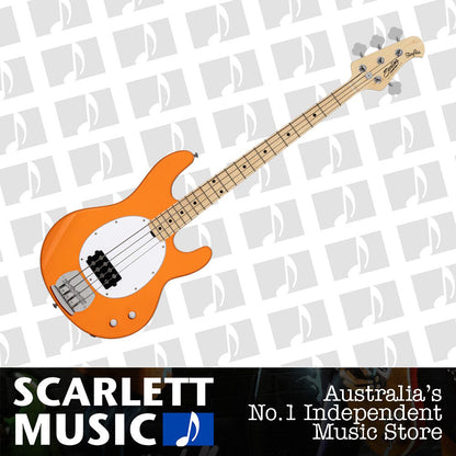 Sterling By Music Man Ray 2 4 String Electric Bass Guitar Sunrise Orange — view 2