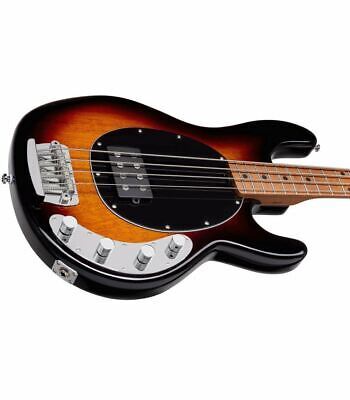 Sterling by Music Man SBMM StingRay RAY34, Vintage Sunburst Bass — view 2