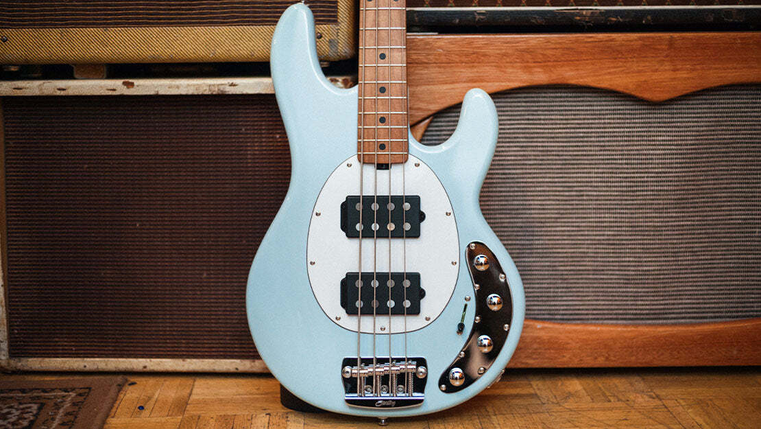 Sterling by Music Man SBMM StingRay HH RAY34HH, Daphne Blue Bass — view 3