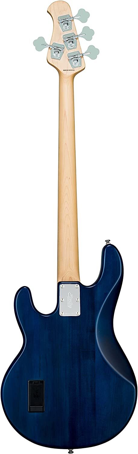 Sterling by Music Man S.U.B. StingRay RAY4, Trans Blue Satin Bass — view 3