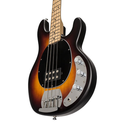 Sterling by Music Man S.U.B. StingRay RAY4, Vintage Sunburst Satin Bass — view 2