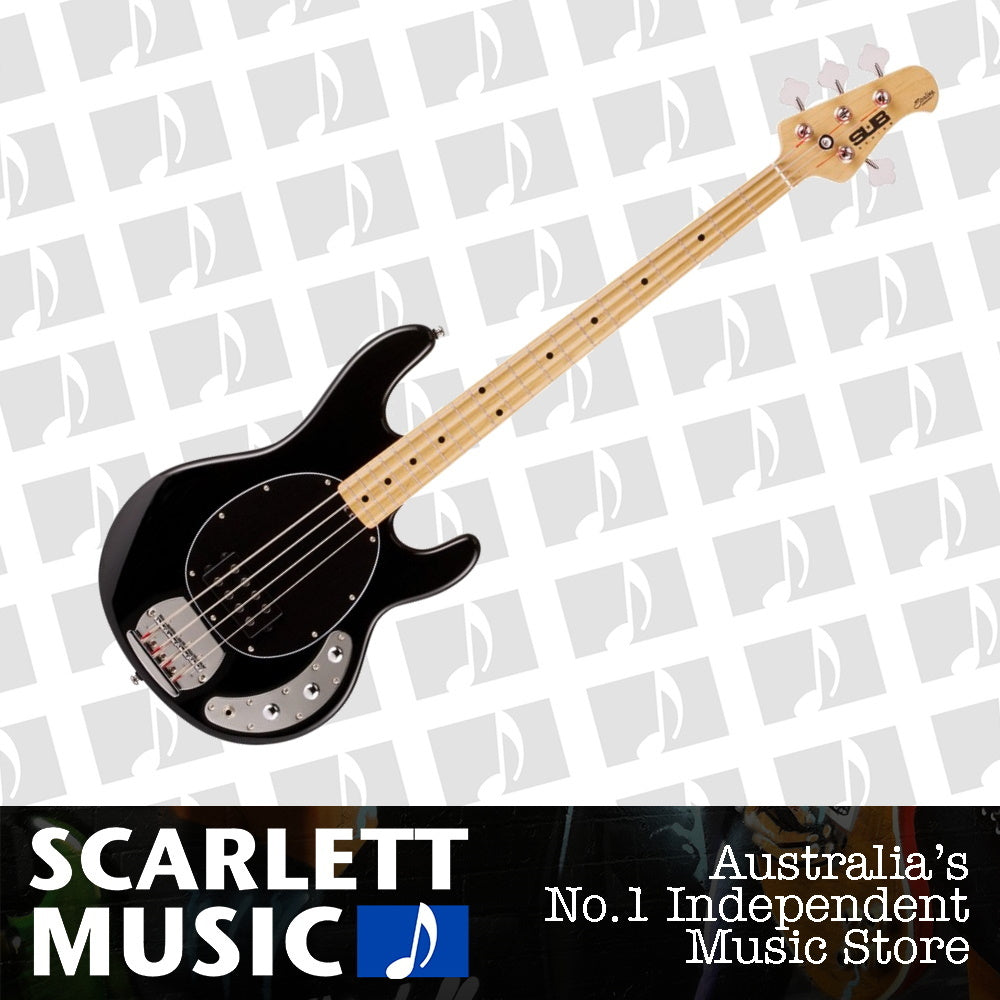Sterling by Music Man SUB Ray 4 Black Bass Guitar — view 2