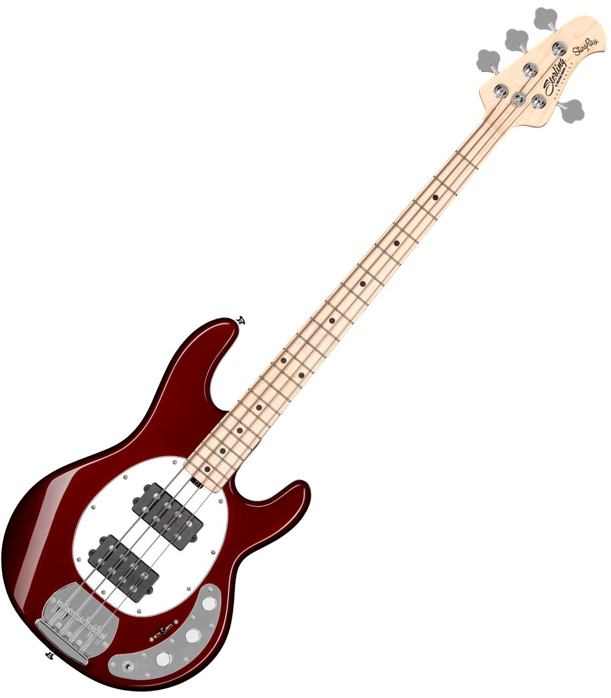 Sterling by Music Man S.U.B. StingRay HH RAY4HH, Candy Apple Red Bass