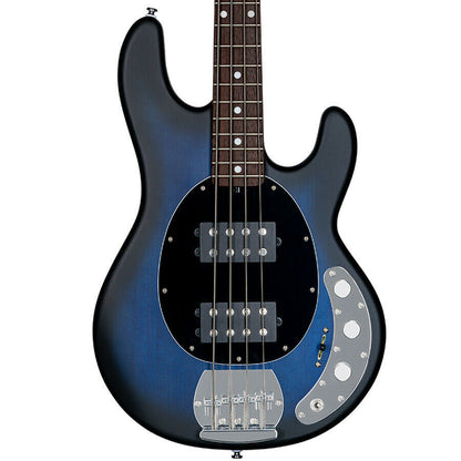 Sterling by Music Man S.U.B. StingRay HH RAY4HH, Pacific Blue Burst Satin Bass — view 2