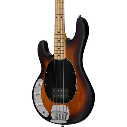 Sterling by Music Man S.U.B. StingRay RAY4 Left-Handed, Vintage Sunburst Satin Bass — view 2