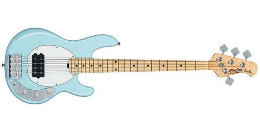 Sterling by MusicMan StingRay Short Scale Electric Bass Guitar Daphne Blue