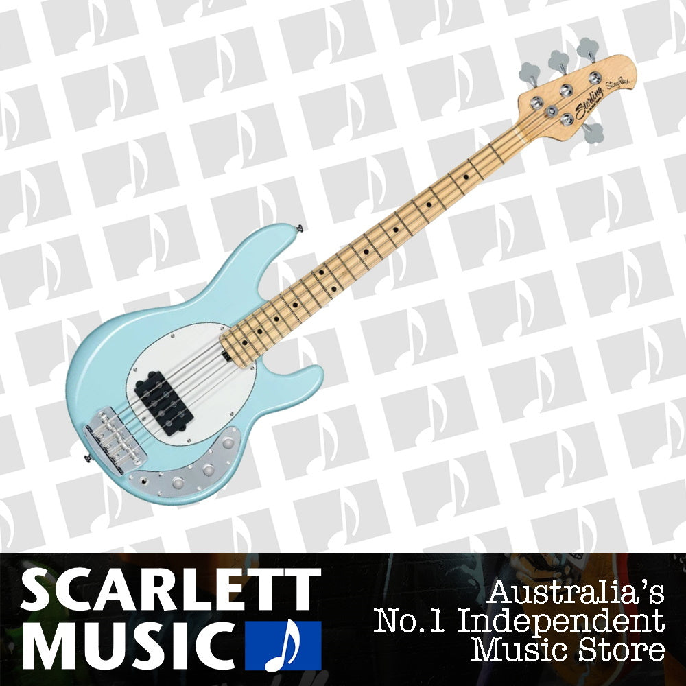 Sterling by MusicMan StingRay Short Scale Electric Bass Guitar Daphne Blue — view 2