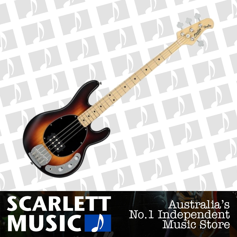 Sterling by Music Man SUB Ray 4 Satin Vintage Sunburst Bass Guitar — view 2