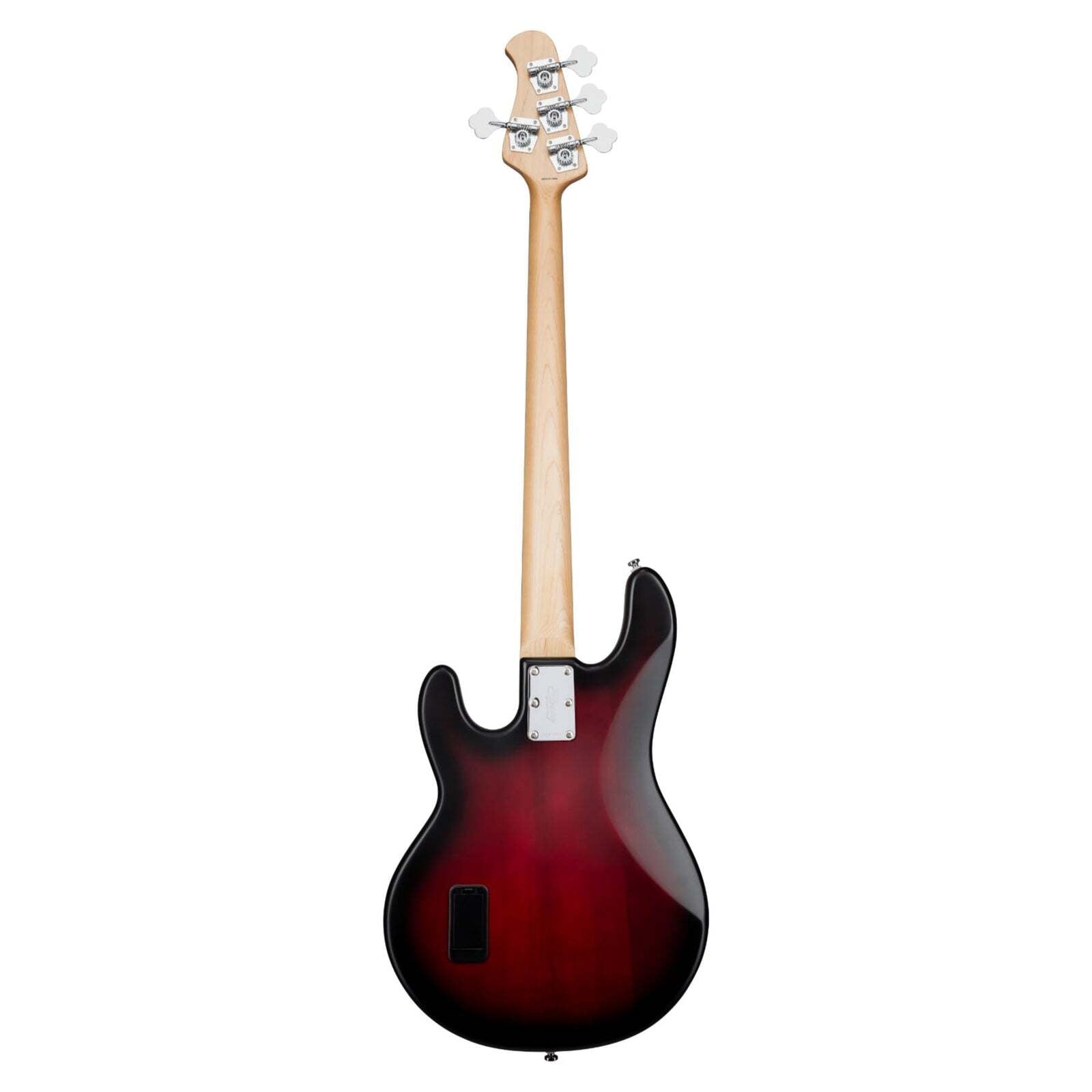 Sterling by Music Man S.U.B. StingRay 5 RAY5, Ruby Red Burst Satin Bass — view 3