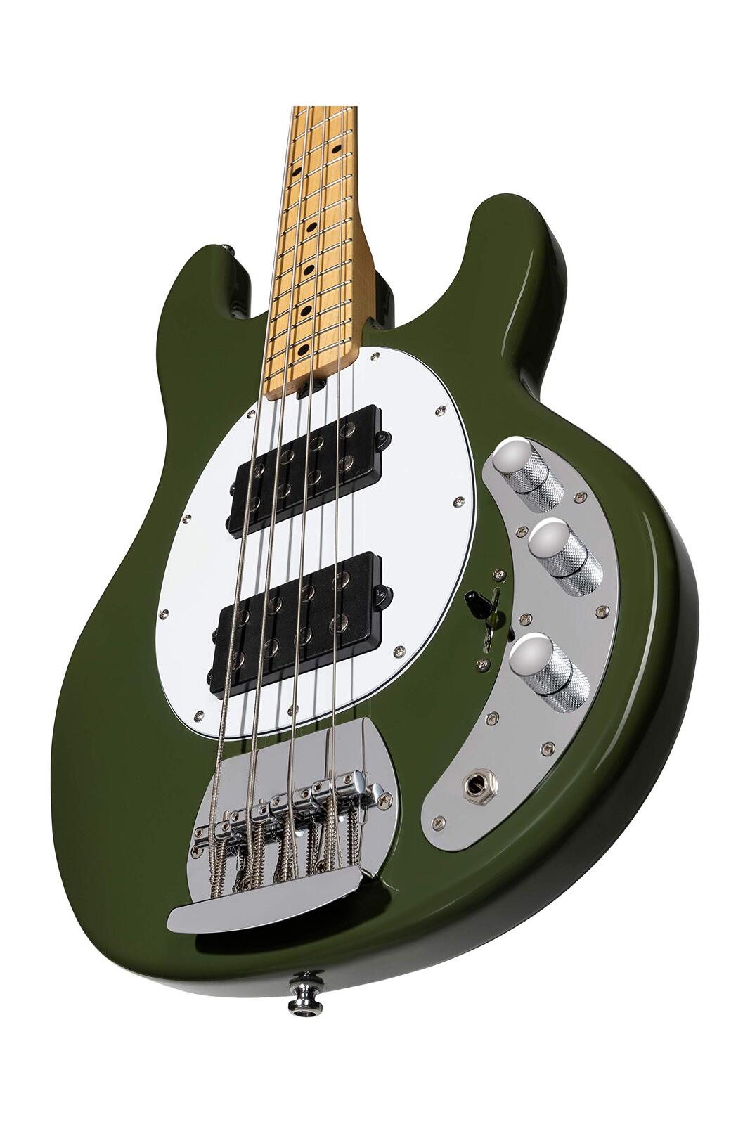 Sterling by Music Man S.U.B. StingRay 5 HH RAY5HH, Olive Bass — view 2