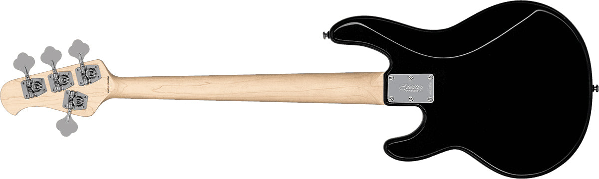 Sterling by Music Man SBMM StingRay Short Scale RAYSS4, Black Bass — view 3